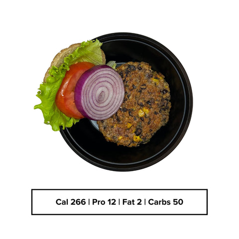 Southwest Black Bean Burger ( Low Carb )